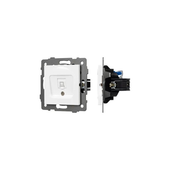 Механизм компьютерной розетки Arlight SCT-MPC1-PL-WH-V 1шт 0 049842 Механизм компьютерной розетки Arlight SCT-MPC1-PL-WH-V 1шт 0 049842