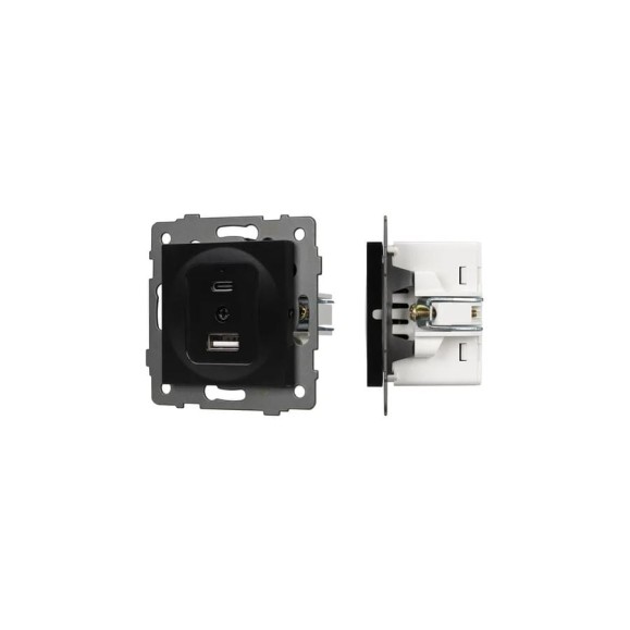 Механизм USB розетки Arlight SCT-MUAC-PL-BK-V 1шт 0 049838 Механизм USB розетки Arlight SCT-MUAC-PL-BK-V 1шт 0 049838
