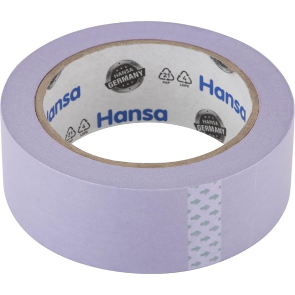 Малярная лента HANSA Professional из японской рисовой бумаги для деликатных поверхностей, фиолетовая, 38 мм 50 м 702738