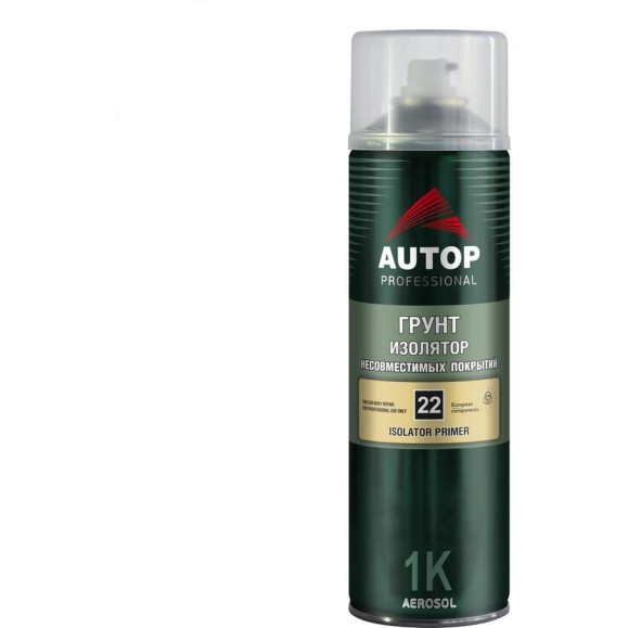 Грунт-изолятор несовместимых покрытий AUTOP Professional №22, аэрозоль 650 мл ATP-A07825 Грунт-изолятор несовместимых покрытий AUTOP Professional №22, аэрозоль 650 мл ATP-A07825