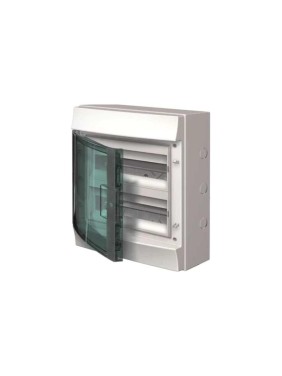 Бокс настенный ABB 24М прозрачная дверь Mistral65 с клемм серые 1SLM006501A1204