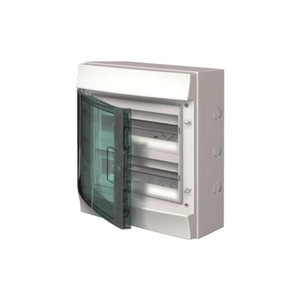 Бокс настенный ABB 24М прозрачная дверь Mistral65 с клемм серые 1SLM006501A1204
