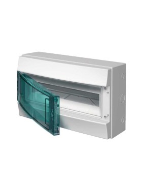 Бокс настенный ABB 18М прозрачная дверь Mistral65 с клемм серые 1SLM006501A1203