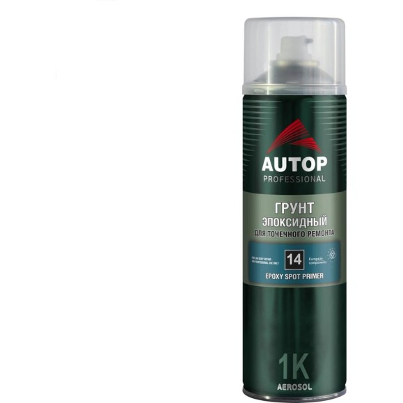 Грунт эпоксидный для точечного ремонта AUTOP Professional №14, серый, аэрозоль 650 мл ATP-A07827