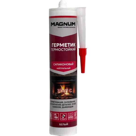 Термостойкий герметик Magnum красный, 280 мл, 2 шт М-013-3-280-2 Термостойкий герметик Magnum красный, 280 мл, 2 шт М-013-3-280-2