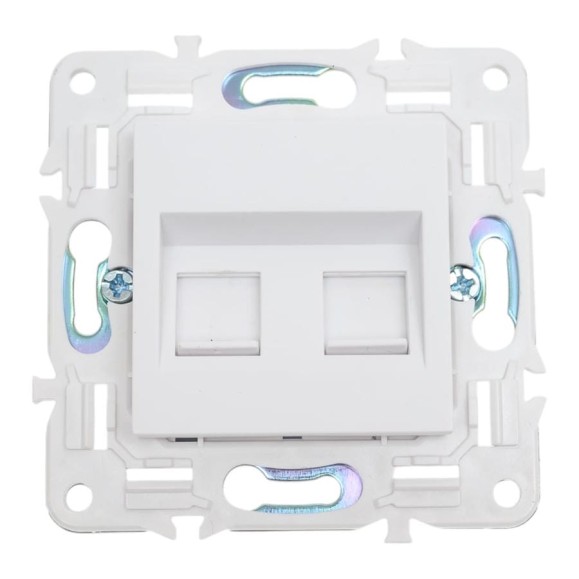 Розетка компьютерная 2-ая IEK SKANDY RJ45 кат.6 SK-K04W арктический белый SK-K20-2-K01 Розетка компьютерная 2-ая IEK SKANDY RJ45 кат.6 SK-K04W арктический белый SK-K20-2-K01