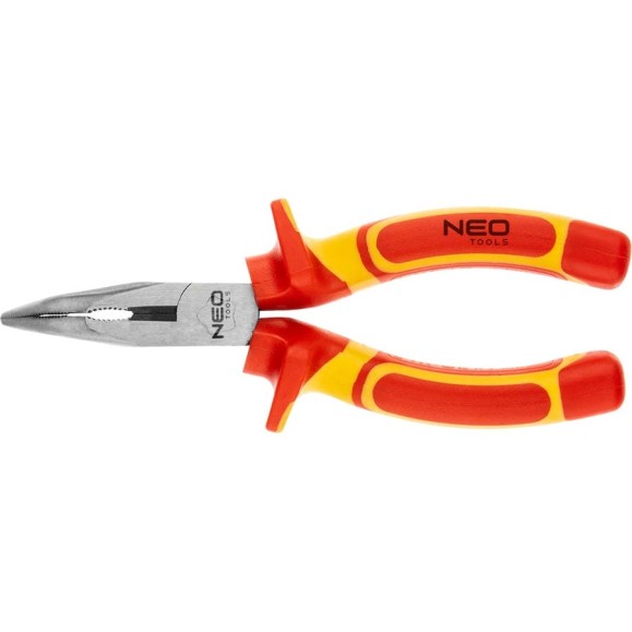 Плоскогубцы NEO Tools HEAVY DUTY изогнутые, 160 мм, 1000 В, CrV, полированные 01-227 Плоскогубцы NEO Tools HEAVY DUTY изогнутые, 160 мм, 1000 В, CrV, полированные 01-227