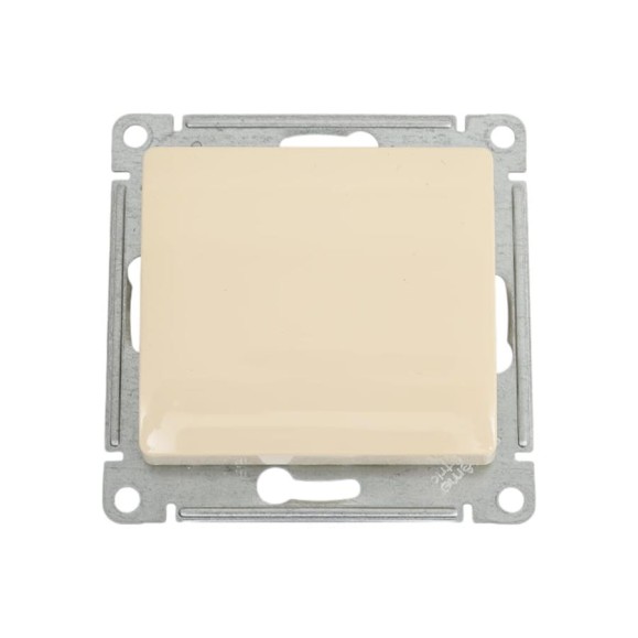 Нажимная кнопка Systeme Electric Glossa Бежевый, сх.1, 10АХ SE GSL000215