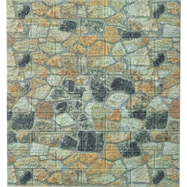 Панель для стен LAKO МЕГА комплект 10 шт 3D DECOR, цвет Каменная кладка 8, 70x77, 6 мм LKD-16-05-H99-KO-MEGA10