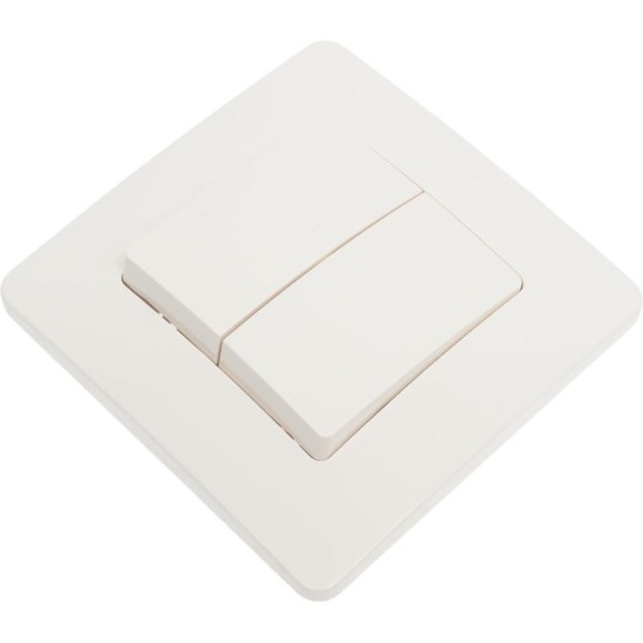2-клавишный выключатель Systeme Electric Blanca внутренний, Молочный 6А, 250В SE BLNVS006502