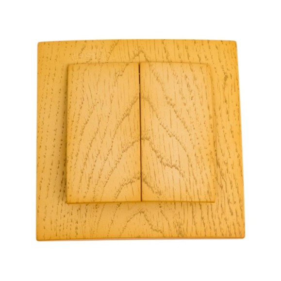 Выключатель NILSON 2СП клен Touran wood 24281003