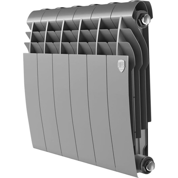 Биметаллический радиатор ROYAL THERMO BILINER B 350 серебристый, 6 секц. НС-1682249