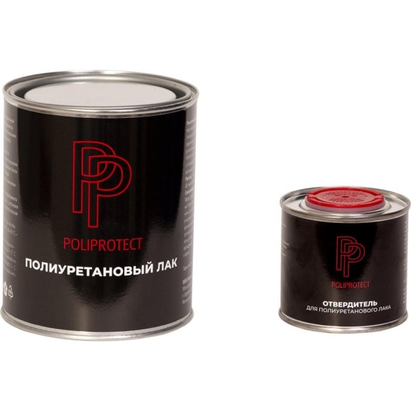 Лак полиуретановый POLIPROTECT 2К глянцевый комплект 770 г + 230 г 1РРЛПГ Лак полиуретановый POLIPROTECT 2К глянцевый комплект 770 г + 230 г 1РРЛПГ