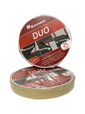 Двусторонняя клейкая лента Eurovent 20 мм, 25 м DUO