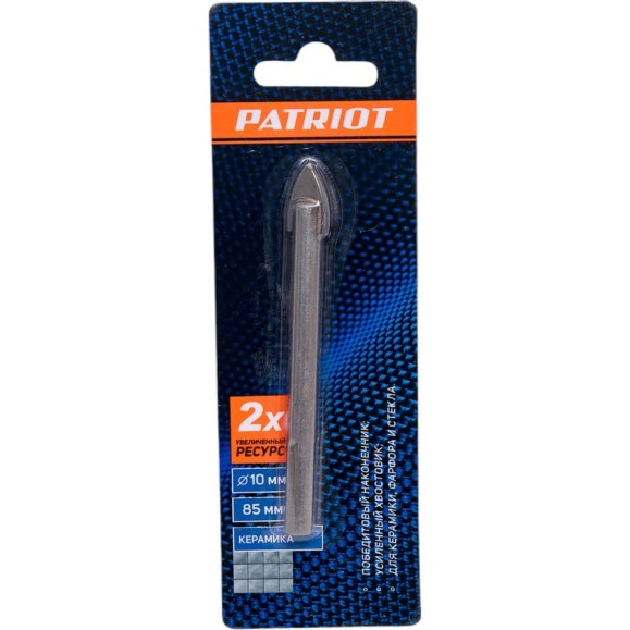 Сверло по керамике (10х80 мм) EDGE by PATRIOT 815010066