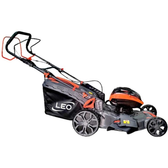 Газонокосилка аккумуляторная LEO LM51ZLi-2L, 1000 Вт, АКБ 2_40V, функции 3 в 1, корпус сталь, 6 регулировок высоты, нож 51 см, травосборник 70 л 2202