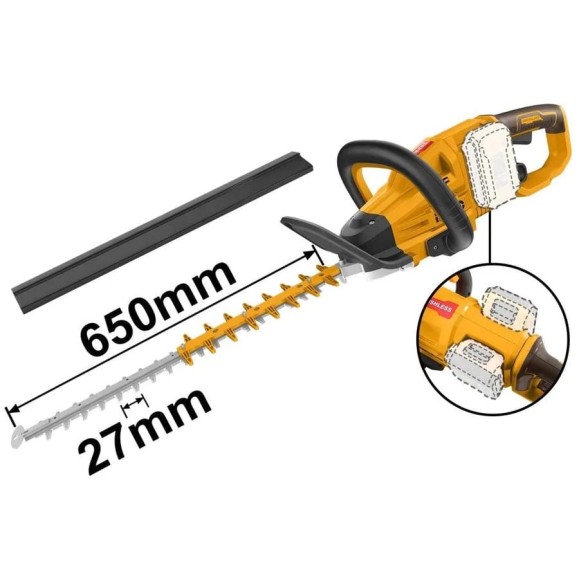 Аккумуляторный кусторез INGCO INDUSTRIAL 40 В, бесщеточная CHTLI40028 Аккумуляторный кусторез INGCO INDUSTRIAL 40 В, бесщеточная CHTLI40028