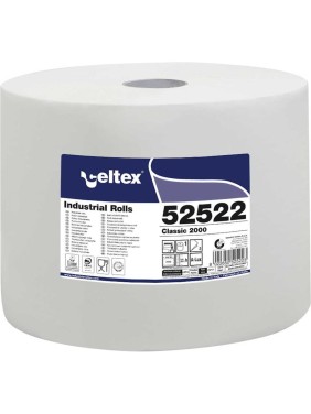 Индустриальная бумага CELTEX CLASSIC 2000 1 рулон (2 слоя, 2000 листов в рулоне, лист 26,5x30 см, белый) C52522N Индустриальная бумага CELTEX CLASSIC 2000 1 рулон (2 слоя, 2000 листов в рулоне, лист 26,5x30 см, белый) C52522N