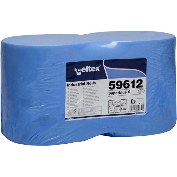 Индустриальная бумага CELTEX SUPERBLUE S 2 рулона (3 слоя, 500 листов в рулоне, лист 22x36 см, синий) C59612 Индустриальная бумага CELTEX SUPERBLUE S 2 рулона (3 слоя, 500 листов в рулоне, лист 22x36 см, синий) C59612