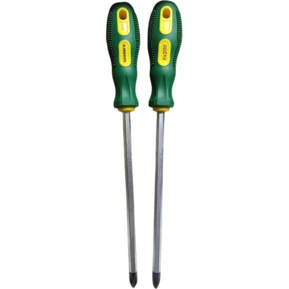 Отвертка крестовая с усилителем под ключ Tools WYNNS 200_8,0 №3, 2шт. W0398N+(2) 00000018014