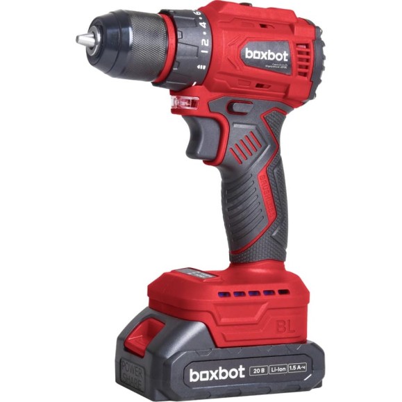 Аккумуляторная бесщеточная дрель-шуруповерт Boxbot 20В, 2 АКБ 1,5 Ач, в кейсе, CD-2015BL 900976.CD-2015BL-2 Аккумуляторная бесщеточная дрель-шуруповерт Boxbot 20В, 2 АКБ 1,5 Ач, в кейсе, CD-2015BL 900976.CD-2015BL-2