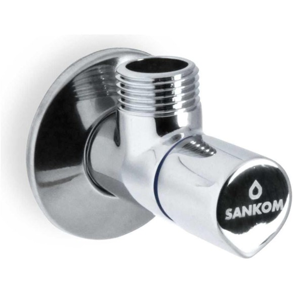 Кран угловой для холодной воды Sankom 1/2x1/2 Кран угловой для холодной воды Sankom 1/2x1/2