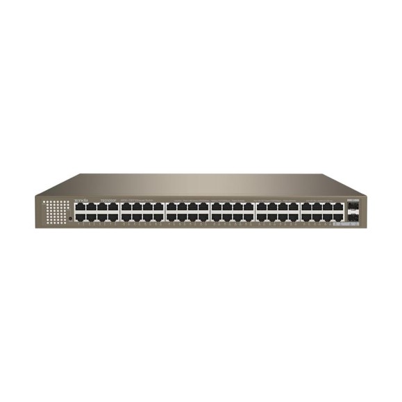 Коммутатор неуправляемый Tenda TEG1050F 50 портов, 48x1 Гбит/с, SFP 2x1 Гбит/с, установка в стойку 10000101030 Коммутатор неуправляемый Tenda TEG1050F 50 портов, 48x1 Гбит/с, SFP 2x1 Гбит/с, установка в стойку 10000101030