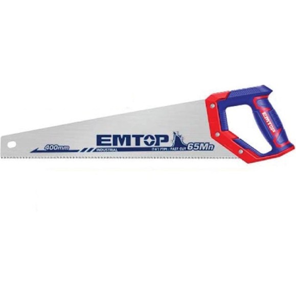 Ножовка по дереву emtop Размер: 400 мм / 16 дюймов Толщина: 0,9 мм EHAS4002 Ножовка по дереву emtop Размер: 400 мм / 16 дюймов Толщина: 0,9 мм EHAS4002