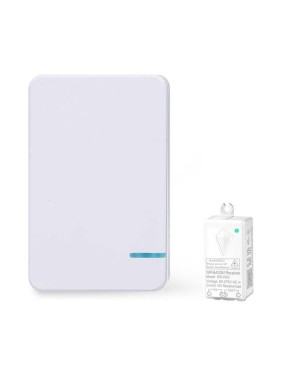 Умный выключатель GRITT Practic SX 1 клавиша, белый комплект 1 выключатель, IP67, 1 радиореле, 220В, 1000Вт 433 + 13125 11114