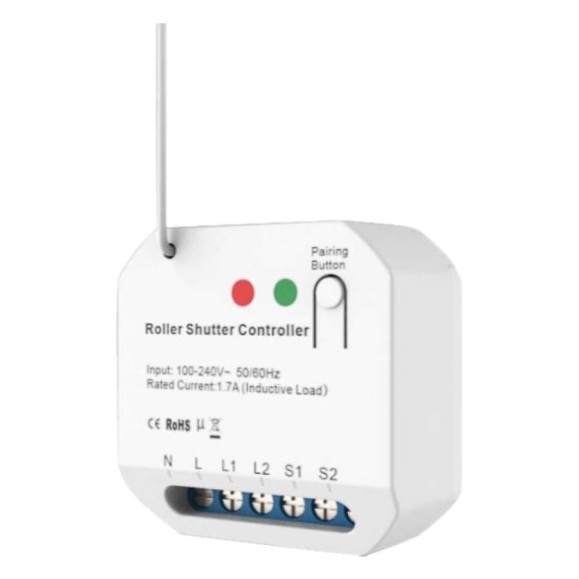Умное реле управления жалюзи GRITT Core 2.0 в подрозетник 1 линия 433 + WiFi 32110 Умное реле управления жалюзи GRITT Core 2.0 в подрозетник 1 линия 433 + WiFi 32110