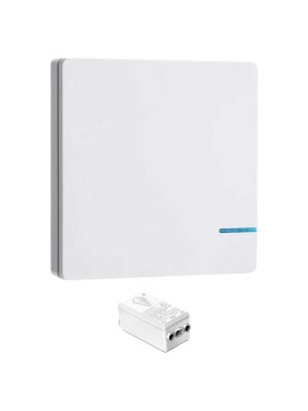Умный выключатель GRITT Practic SX 1кл. белый комплект: 1 выключатель, IP67, 1 радиореле 1000Вт 433 + WiFi с управлением со смартфона 11116