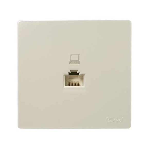 Розетка компьютерная Lezard LETO крем 752-0300-139