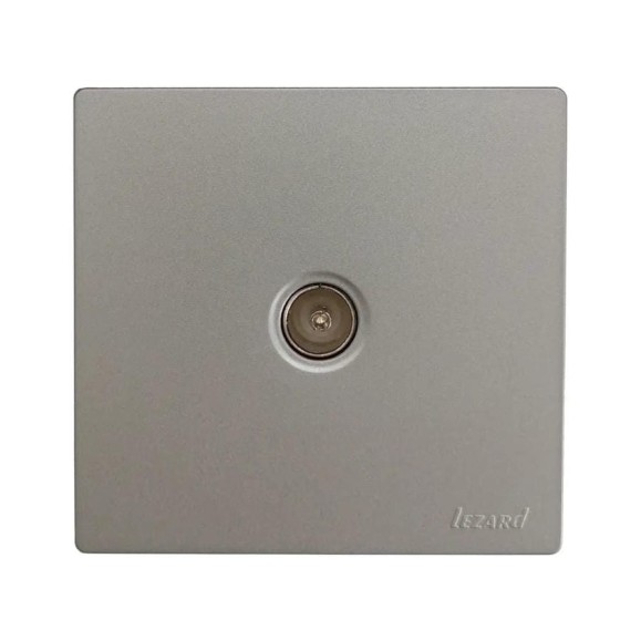 Розетка ТВ Lezard LETO оконечная, платина 752-3500-130