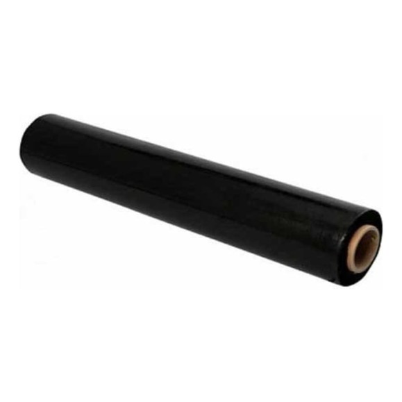 Пленка стрейч BlackWeld 500, 23мкм ролик 2 кг 2 сорт черная 145608