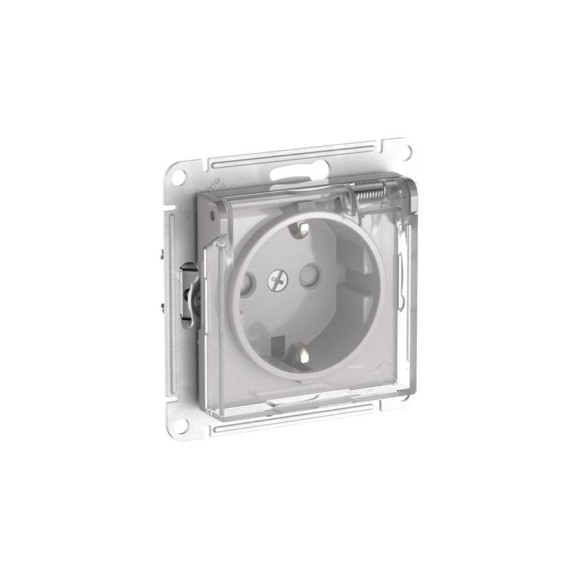 Розетка Systeme Electric ATLASDESIGN AQUA с заземлением, со шторками, с прозрач. крышкой, 16А,IP44, мех., быстрозажим. клем., АЛЮМИНИЙ ATN440346S Розетка Systeme Electric ATLASDESIGN AQUA с заземлением, со шторками, с прозрач. крышкой, 16А,IP44, мех., быстрозажим. клем., АЛЮМИНИЙ ATN440346S