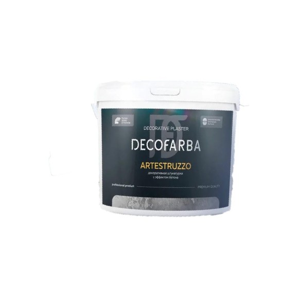 Декоративная штукатурка ABC FARBEN с эффектом бетона Artestruzzo 15 кг Decofar 4300016298 Декоративная штукатурка ABC FARBEN с эффектом бетона Artestruzzo 15 кг Decofar 4300016298