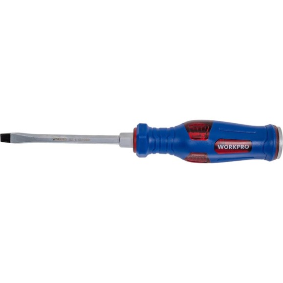 Отвертка ударная шлицевая WORKPRO SL6.5x100mm WP221202 Отвертка ударная шлицевая WORKPRO SL6.5x100mm WP221202
