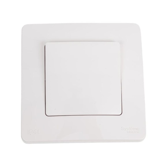 Переключатель Systeme Electric Blanca скрытая установка Белый 1 клавишный IP44 (сх.6), 10A, 250В BLNVS410601