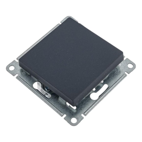 1-клавишный переключатель Systeme Electric Atlasdesign базальт сх.6, 10ах, механизм ATN001461