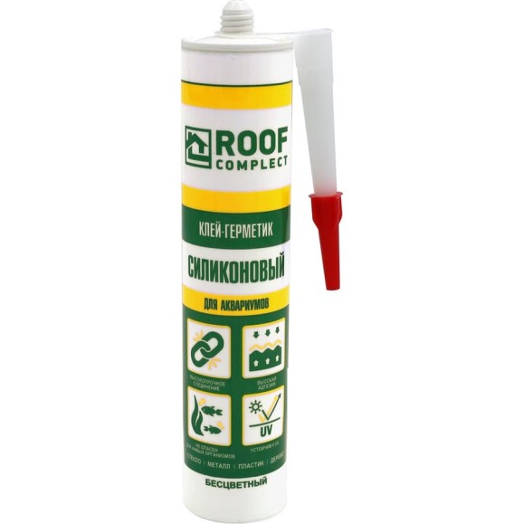 Клей-герметик силиконовый для аквариумов Roof Complect 260 мл 00-00442169