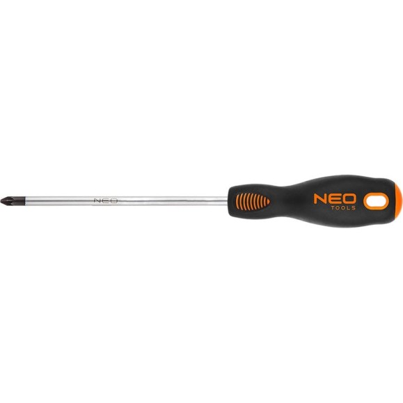 Крестовая отвертка NEO Tools PZ2x200 мм CrMo 04-035 Крестовая отвертка NEO Tools PZ2x200 мм CrMo 04-035