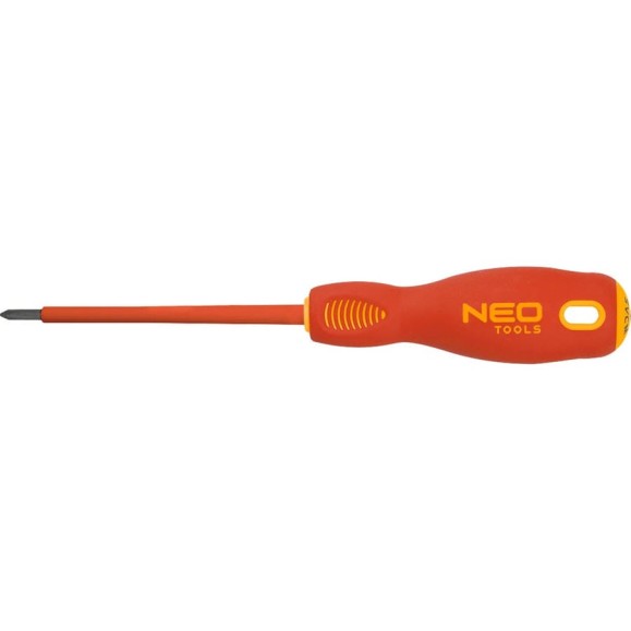 Крестовая отвертка NEO Tools PZ1x80 мм 1000 В CrMo 04-062 Крестовая отвертка NEO Tools PZ1x80 мм 1000 В CrMo 04-062