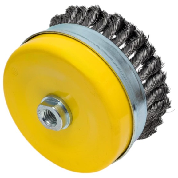 Щетка для УШМ 120мм М14 Heavy Duty Чашка стальная проволока 0.5мм Эврика ER-14125 980674 Щетка для УШМ 120мм М14 Heavy Duty Чашка стальная проволока 0.5мм Эврика ER-14125 980674