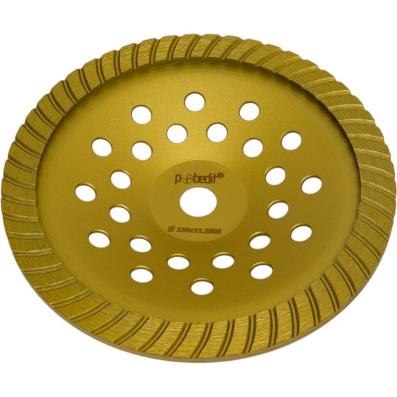 Чашка алмазная по бетону Turbo 230 мм Pobedit 2202406