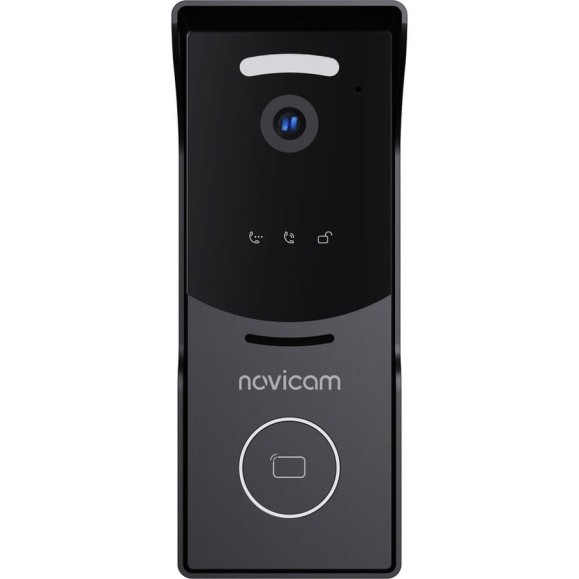 Вызывная панель Novicam STRICT MR IP BLACK, Встроенная СКУД, Считыватель Mifare, Камера: 2.1 Мп, угол обзора 125, подключение к NVR/ПК, Поддержка SIP-протокола 4052