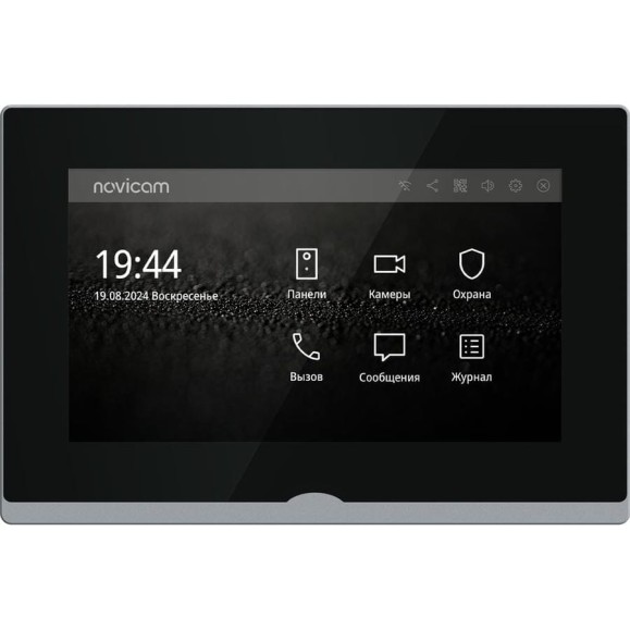 IP-видеодомофон Novihome Novicam IMPULSE 7 IP WIFI BLACK. Touch screen 7. Поддержка 10 панелей, 8 камер, 8 датчиков, 9 доп.домофонов. Запись фото/видео. Приложение Smart Life. W 4051 IP-видеодомофон Novihome Novicam IMPULSE 7 IP WIFI BLACK. Touch screen 7. Поддержка 10 панелей, 8 камер, 8 датчиков, 9 доп.домофонов. Запись фото/видео. Приложение Smart Life. W 4051