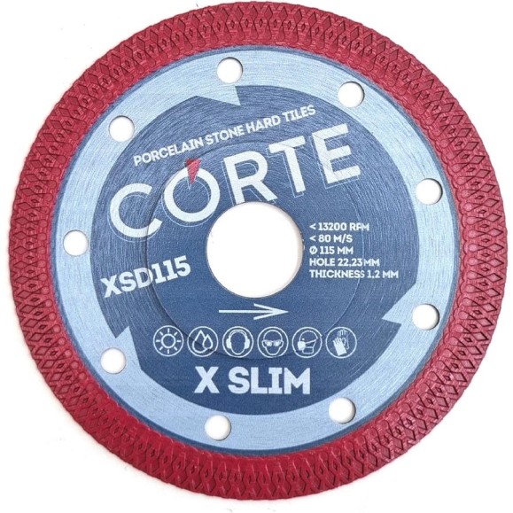 Диск алмазный CORTE X SLIM для УШМ 22.2 мм, 115x1.2x10 мм XSD115 Диск алмазный CORTE X SLIM для УШМ 22.2 мм, 115x1.2x10 мм XSD115