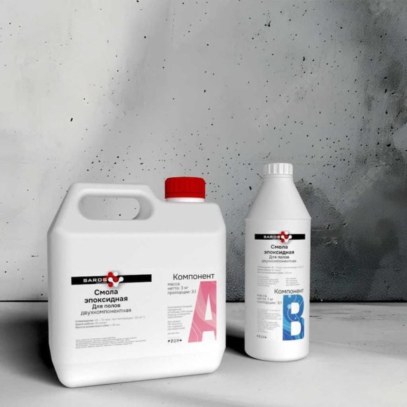 Комплект Смола эпоксидная для полов Saros Polymer 4 кг в пакете 007002 Комплект Смола эпоксидная для полов Saros Polymer 4 кг в пакете 007002