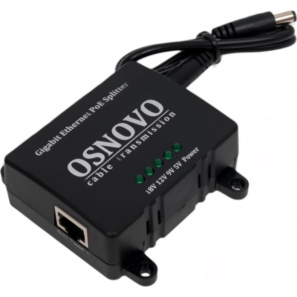 PoE-сплиттер стандарта OSNOVO PoE Splitter/G2 IEEE 802.3af/at sct1361