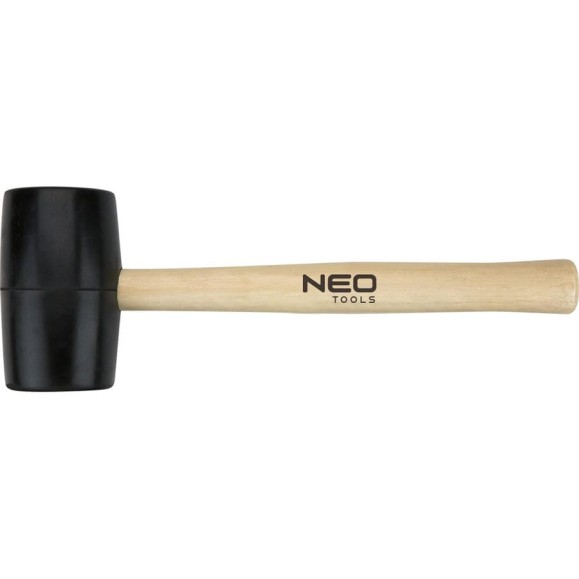Резиновая киянка NEO Tools 58 мм, 450 г, деревянная ручка 25-062